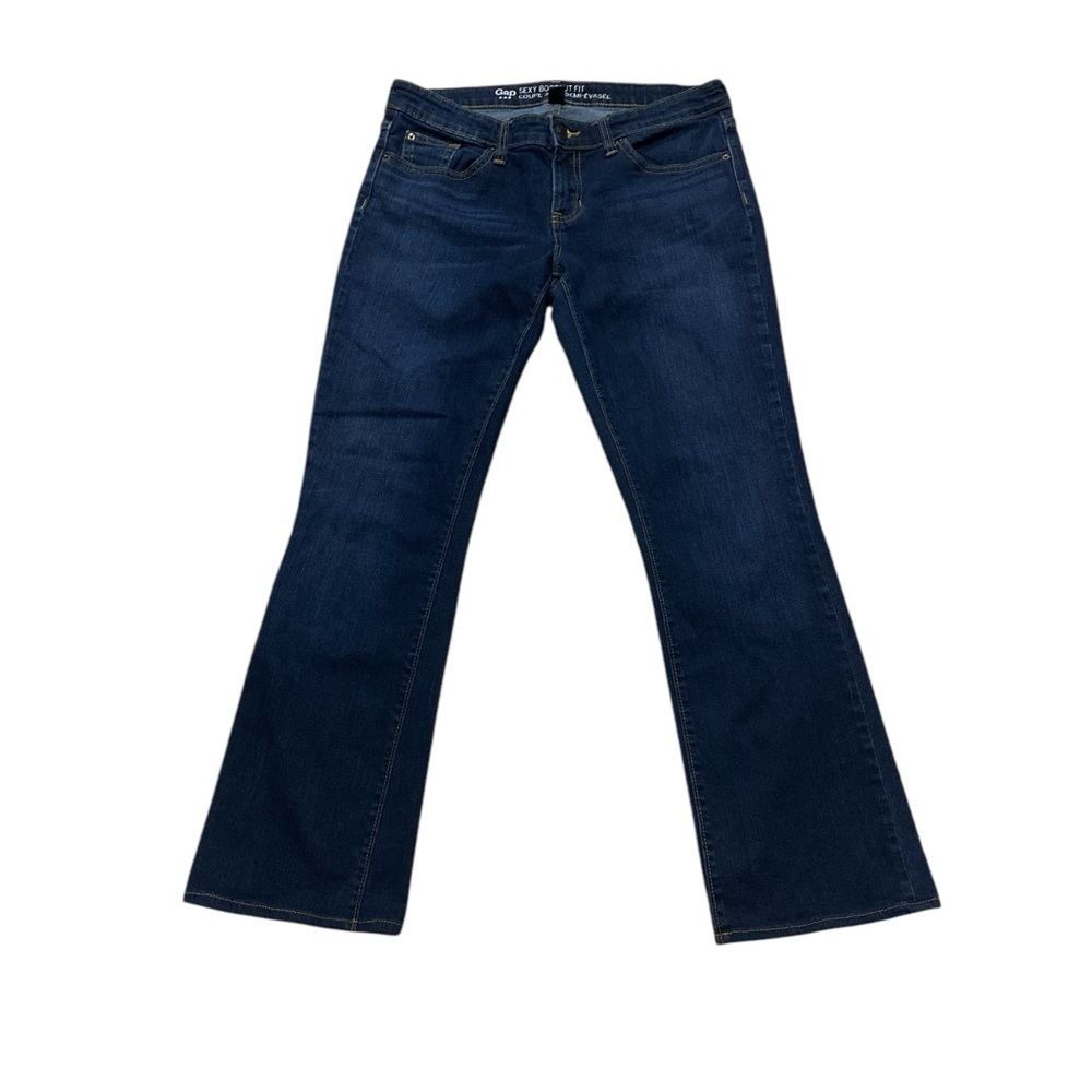 GAP Women’s Sexy Bootcut Fit Jeans Size 6/28R Dark Wash Denim Blue Jeans